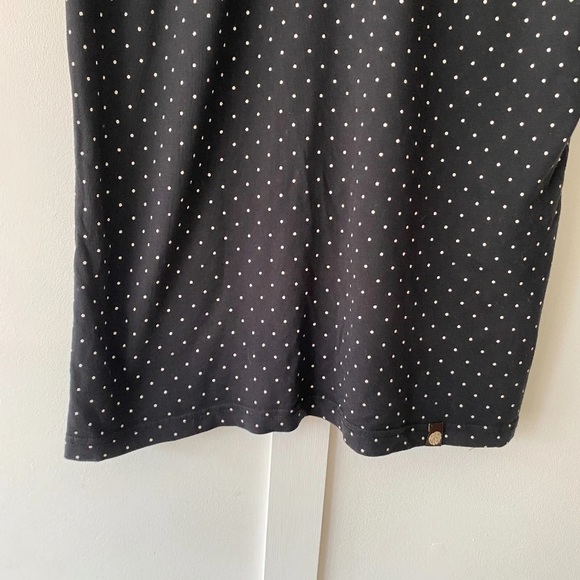 Pretty Green Polo Shirt Polk Dot Short Sleeve Black Medium - Picture 5 of 10